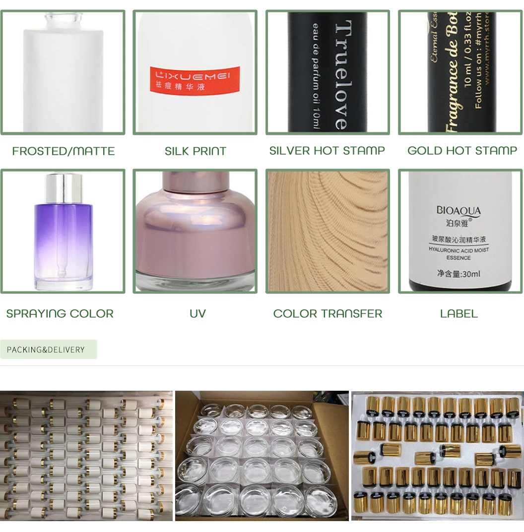 Custom 200/300ml Toner Bottle 50g Cream PET Jar Frosted White Painting Bottle Cosmetic Packaging Set Square Cosmetic Jar