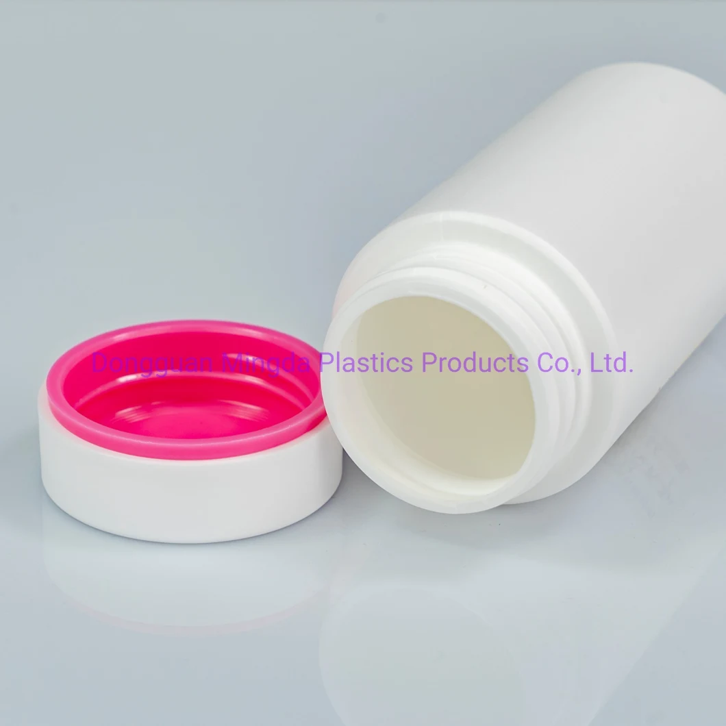 HDPE Cylindrical Capsule Plastic Bottle