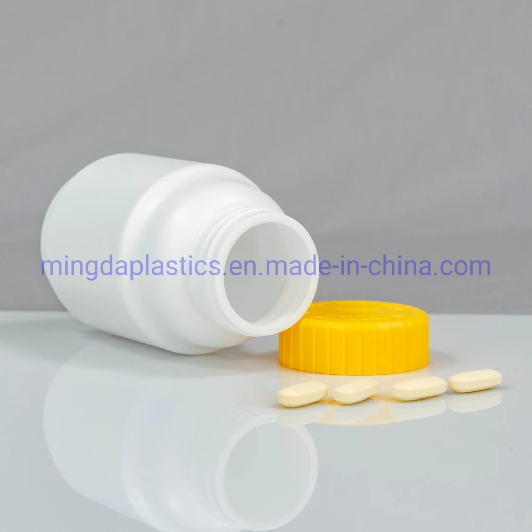 Irregular Round Jar CRC Cap Food Healthcare Products 250ml HDPE Plastic Bottle