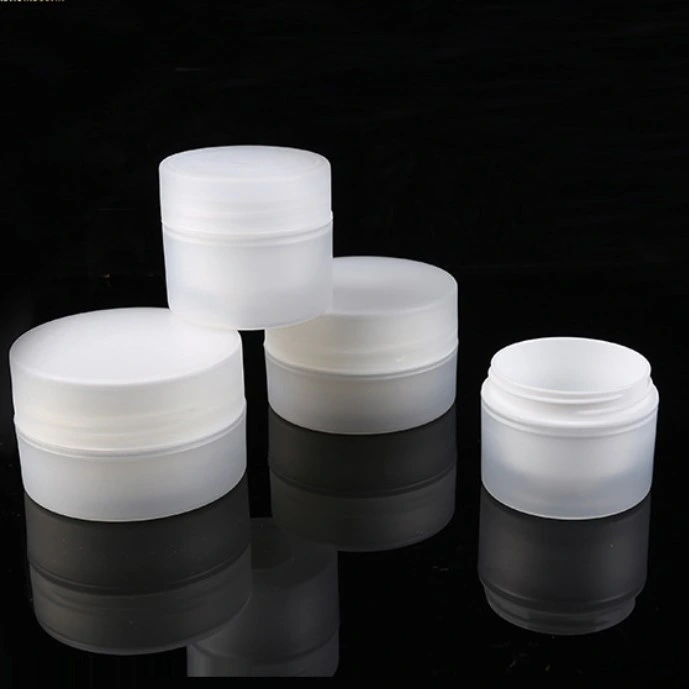 50g 100g White Color Face Cream Bottle PP Plastic Double Wall Container Face Cream Bottle Jar