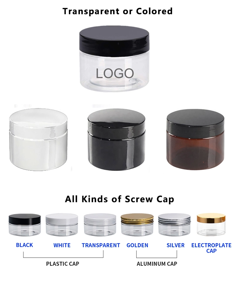 250ml Wide Mouth HDPE Plastic Pomade Jar for Cosmetics