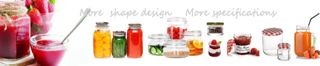 Round, Square, Hexagon Shape Glass Food Packaging Jars, Honey Jar with Metal/ Plastic Lids for Packaging Honey, Jam Jars