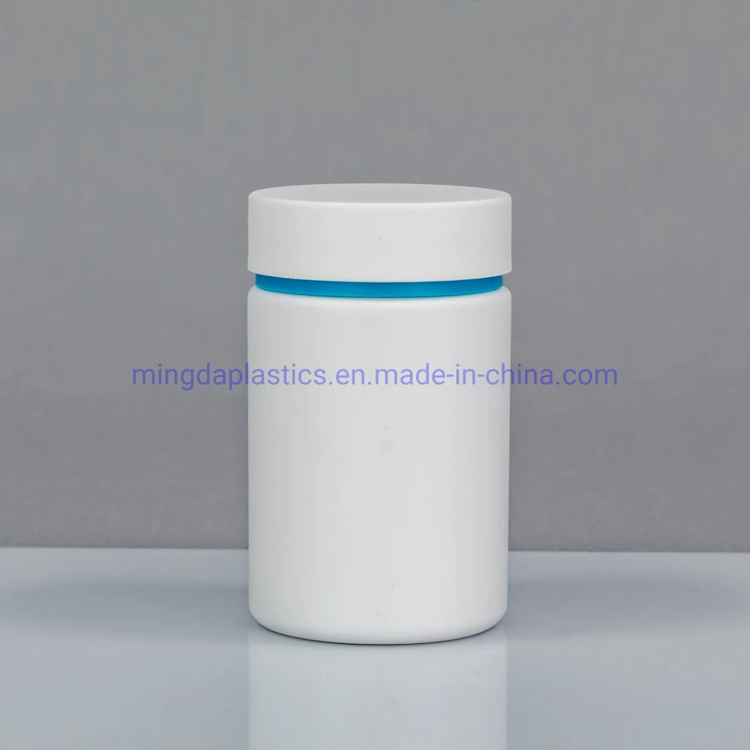 Popular Matte Skin High Oxygen Resistance Supplements Tablets Container HDPE 135ml Cylindrical Plastic Bottle