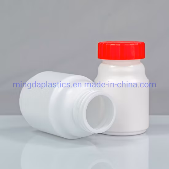 Empty High Density Oxygen Resistance Irregular Shaped 90ml HDPE Plastic Bottle