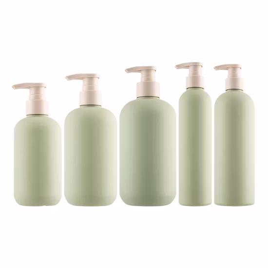 Flacone quadrato per lavaggio capelli shampoo HDPE ecologico ricaricabile da 200 ml, 500 ml, 800 ml