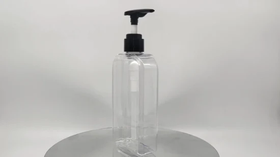 Flacone in plastica HDPE piatto rotondo da 500 ml per la confezione del prodotto gel doccia shampoo per la cura del bambino