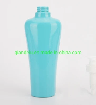 Bottiglie di shampoo in plastica per imballaggio cosmetico in HDPE quadrato con logo personalizzato da 100 ml, 250 ml, 300 ml, 500 ml, 600 ml, 700 ml con tappo per pompa per lozione pressa