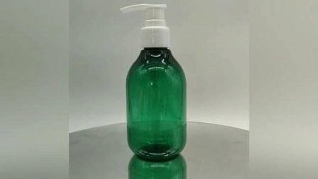 Bottiglia di plastica HDPE da 1000 ml della fabbrica di Guangzhou OEM quadrata di colore verde per shampoo con tappo