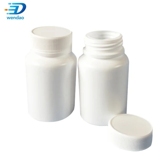 Bottiglie di pillola bianche rotonde delle capsule dell'HDPE 45ml 60ml 75ml 85ml 100ml 150ml 200ml Bottiglie di pillola della medicina